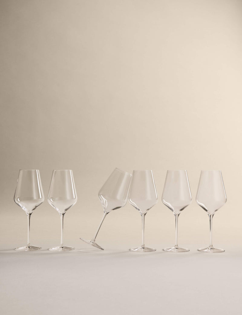 Set of 6 Classic Red Wine Glasses
