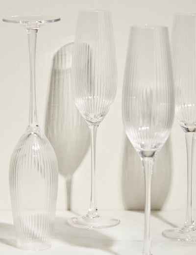 Maxim Optic Champagne Flutes Set of 6