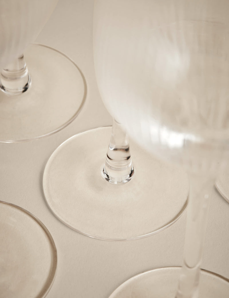 Maxim Optic ribbed wine glasses set of 6 (British brand)
