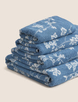 Super Soft Pure Cotton Floral Jacquard Bath Towel