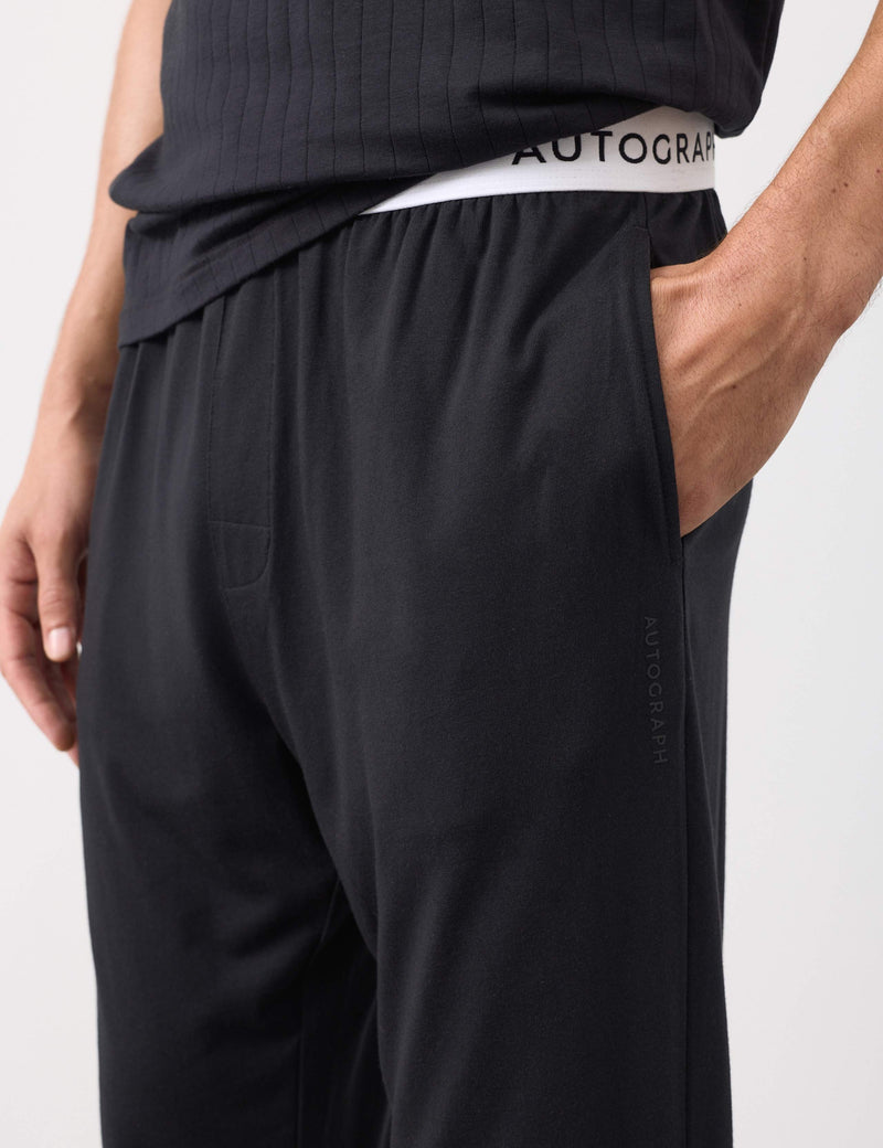Autograph Supima cotton modal elasticated pyjama joggers (British brand)