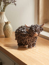 Bronze Hamish Highland Cow Small Ornament Home Decor