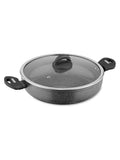 Tower Grey Cerastone 30cm Low Casserole Pot with Lid