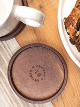 Artisan Street 4 Pack Brown Wooden Coasters