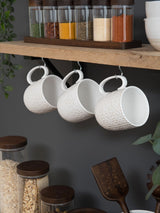 Artisan Street White Stoneware Mugs 4 Pack
