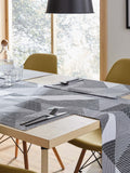 Catherine Lansfield grey Larsson Geo placemats set of 2 - British product