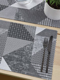 Catherine Lansfield grey Larsson Geo placemats set of 2 - British product