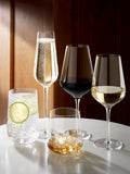 Belgravia clear red wine glasses set of 4 (British brand)
