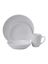 Premier Essentials White Porcelain 16 Piece Dinner Set