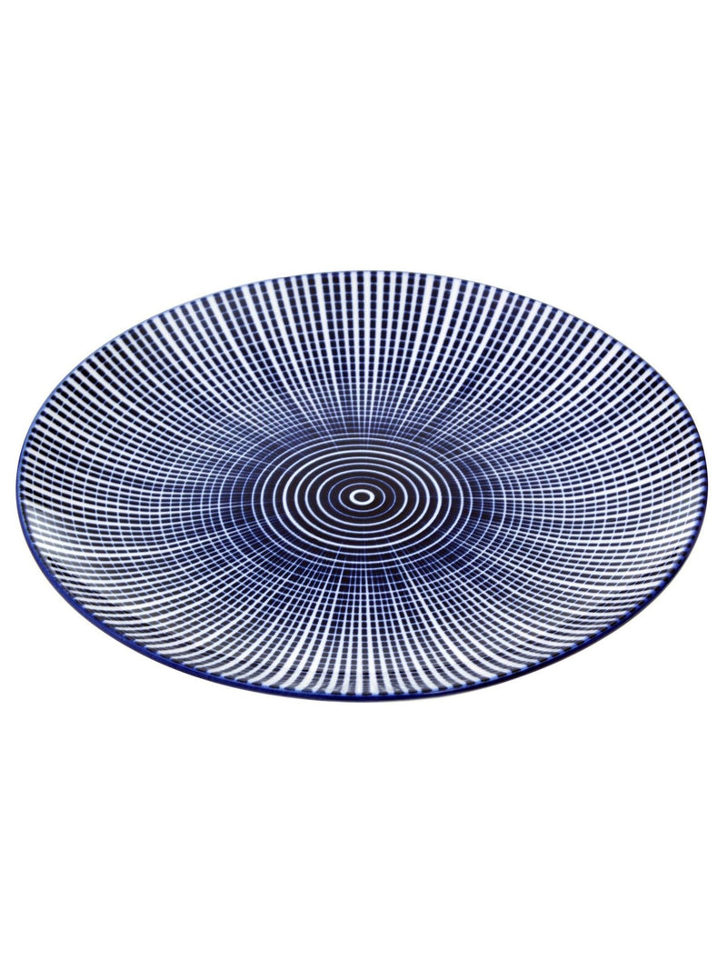 Interiors by Premier Blue/White Maya Dinner Set