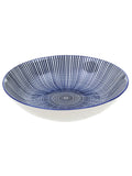 Interiors by Premier Blue/White Maya Dinner Set