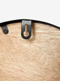 Natural black Bronx wooden wall clock 30cm, imported from the UK