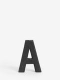 Bronx small black wood effect alphabet ornament 20cm (British brand)