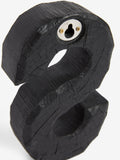 Bronx small black wood effect alphabet ornament 20cm (British brand)