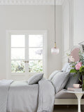Ted Baker silver silky smooth fitted sheet (British brand)