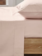 Ted Baker Pink Cotton Flat Sheet 250 Thread Count