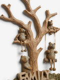 Bertie Bear family tree wall art 40x27x2.5cm, imported from the UK