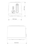 Black Bronx 2 slice toaster - British product