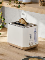 White Bronx 2 Slice Kitchen Toaster