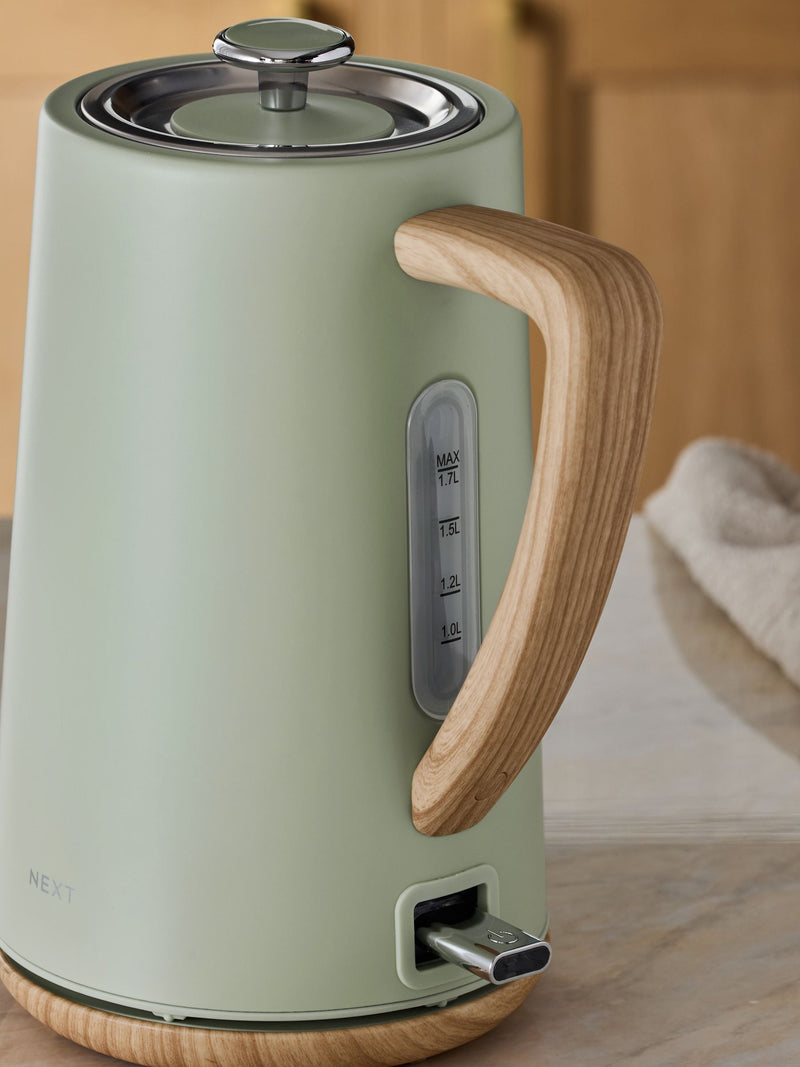 Sage Green Bronx electric kettle 1.7L (British brand)
