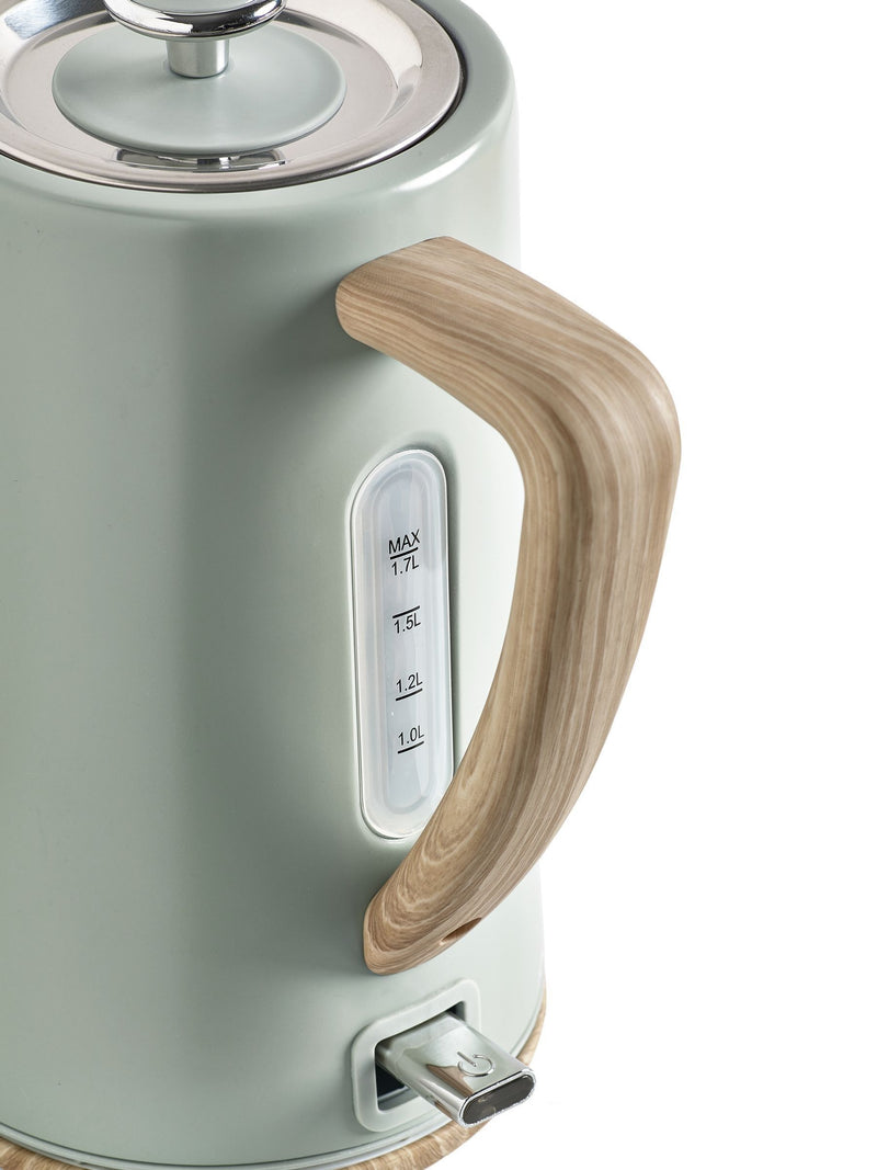 Sage Green Bronx electric kettle 1.7L (British brand)