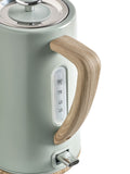 Sage Green Bronx electric kettle 1.7L (British brand)