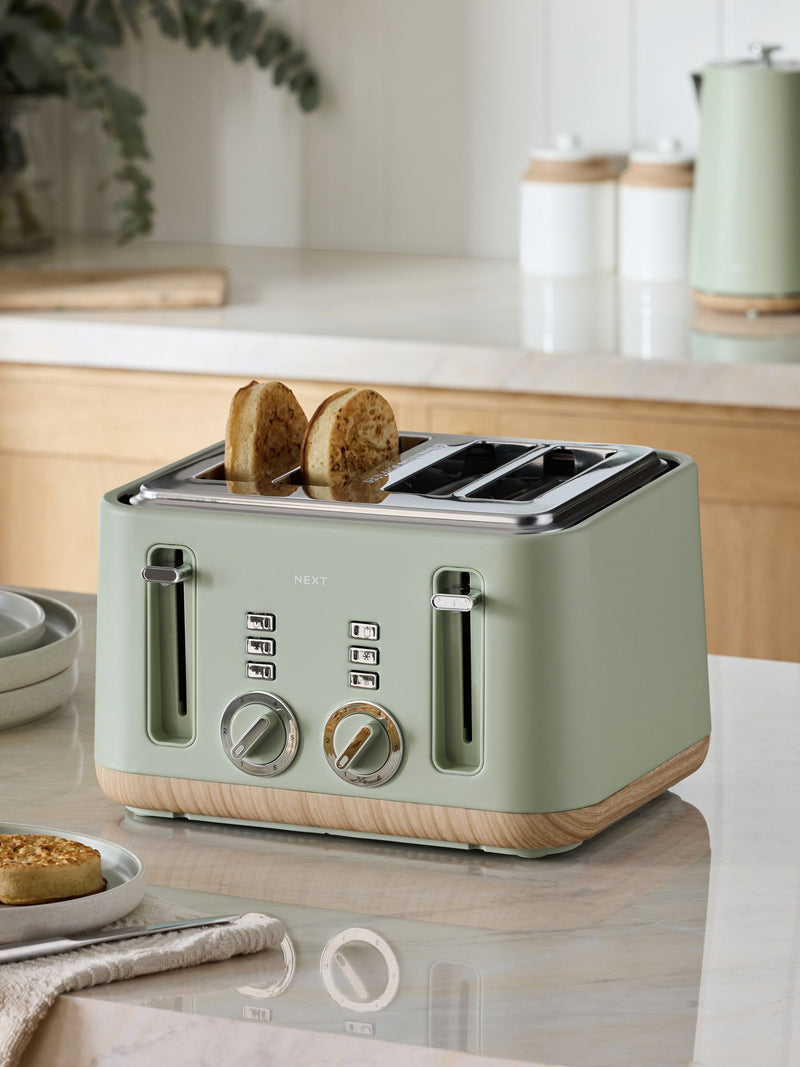 Sage Green Bronx 4 Slice Toaster (British brand)