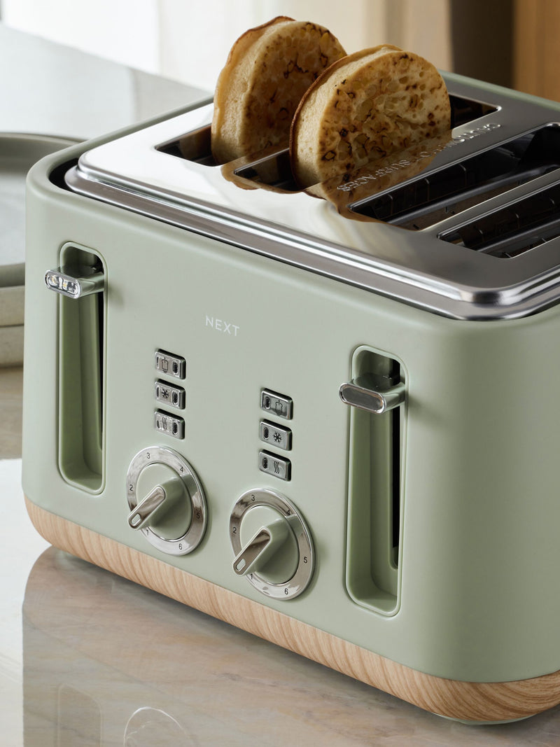 Sage Green Bronx 4 Slice Toaster (British brand)