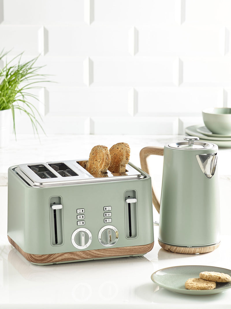 Sage Green Bronx 4 Slice Toaster (British brand)