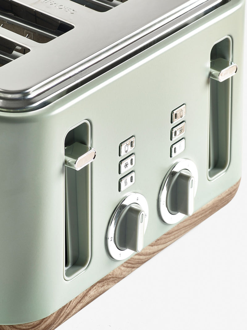 Sage Green Bronx 4 Slice Toaster (British brand)