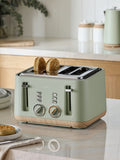 Sage Green Bronx 4 Slice Toaster (British brand)