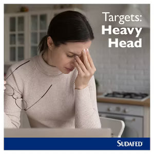 Sudafed Congestion Headache Relief Day Night Capsules Pack of 16 (British brand)