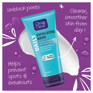 Clean & Clear exfoliating face wash scrub 150ml - British product