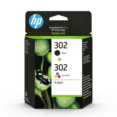 HP 302 ink cartridges 2 pack - British product