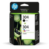 HP 304 Black and Tri-colour Ink Cartridge 2-pack