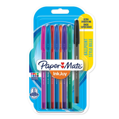 Paper Mate InkJoy 100ST ballpoint pens 8 pack, imported from the UK