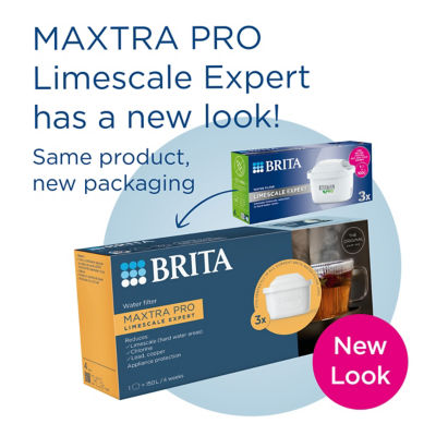 Brita MAXTRA PRO Limescale Expert water filter cartridge 3 pack - British product