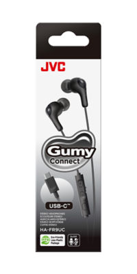 JVC HA-FR9UC USB-C wired earphones in Black, UK version