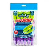 Minky Suregrip Clothes Pegs 24 Pack, imported from the UK