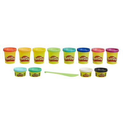 Play-Doh Bright Delights multicolour modelling compound 12-pack, imported from the UK
