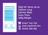 Royal Mail 1st Class stamps pack of 4, imported from the UK