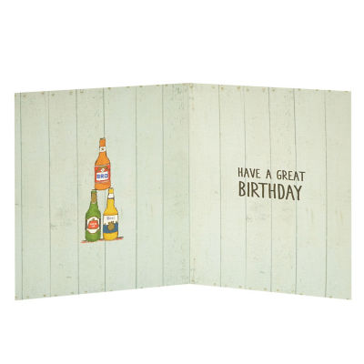 George Home Beers Brother Birthday Card
