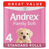 Andrex Family Soft toilet tissue 4 rolls - British product