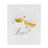 George Home Sparkling Champagne Glasses Wedding Card