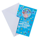 George Home Birthday Card with Pin Badge Greeting Card 160x190mm