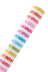 George Home Rainbow Stripe Rollwrap Wrapping Paper 3m