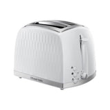 Russell Hobbs honeycomb white 2 slice toaster, imported from the UK