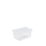 Wham Crystal Clear Storage Box with Lid 11 Litre