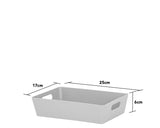 Grey storage basket 2L (British brand)