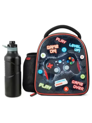 Polar Gear Gamer lunch bag and bottle combo, imported from the UK